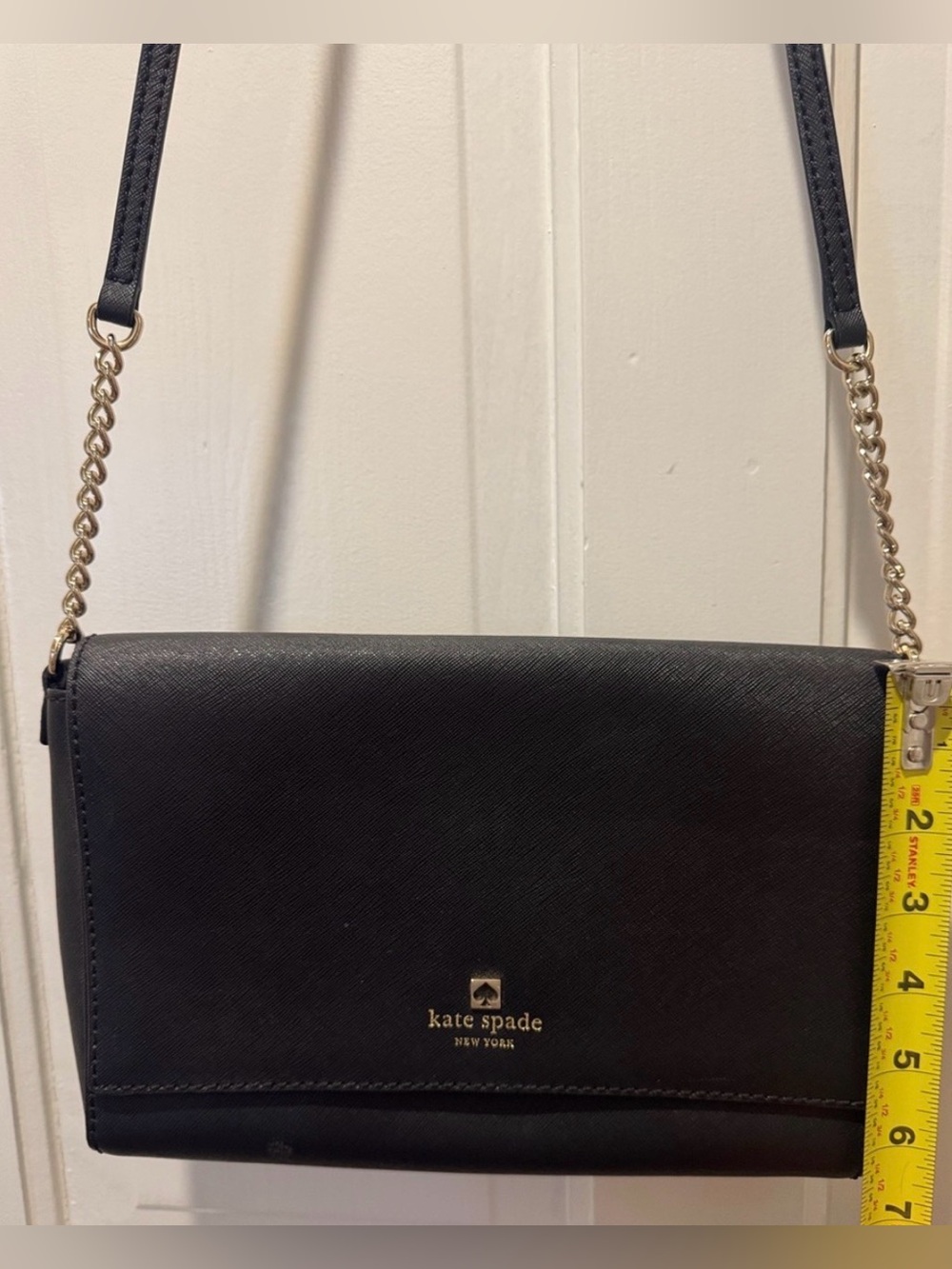 Kate Spade Charlotte Street Alek Black Saffiano Leather Crossbody/ Shoulder Bag - Picture 16 of 16